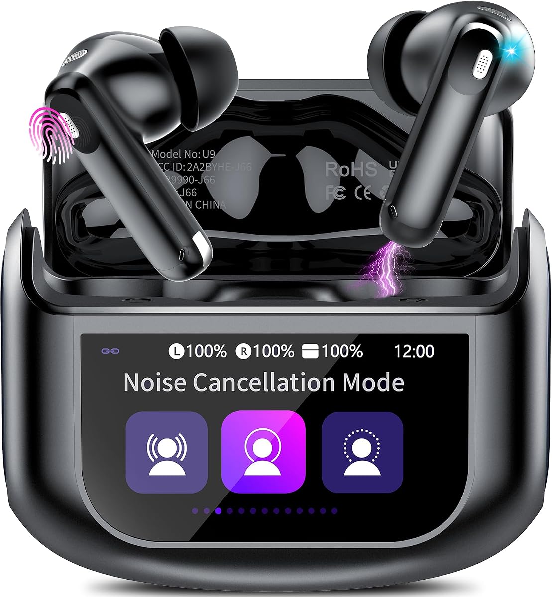 Active Noise Cancelling Wireless Bluetooth 5.4 Earbuds