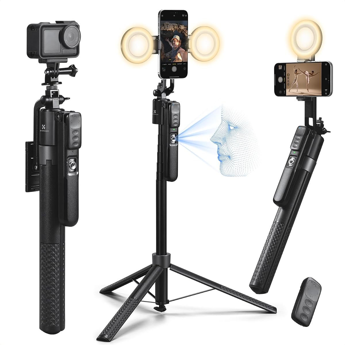 360° AI Smart Auto Face-Tracking Phone Shooting Gimbal