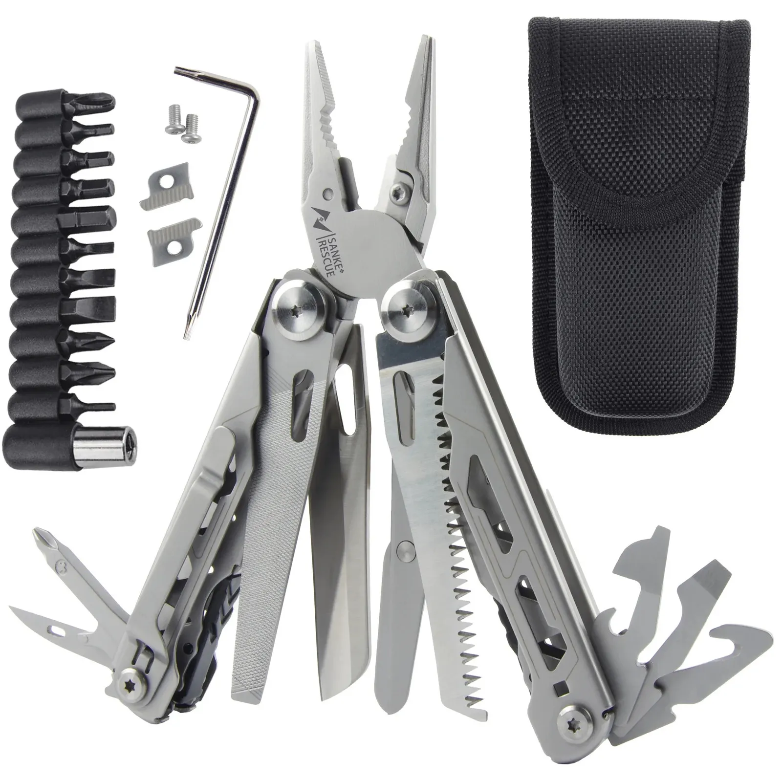 Heavy Duty 18-in-1 Stainless Steel Multi-Tool Pliers