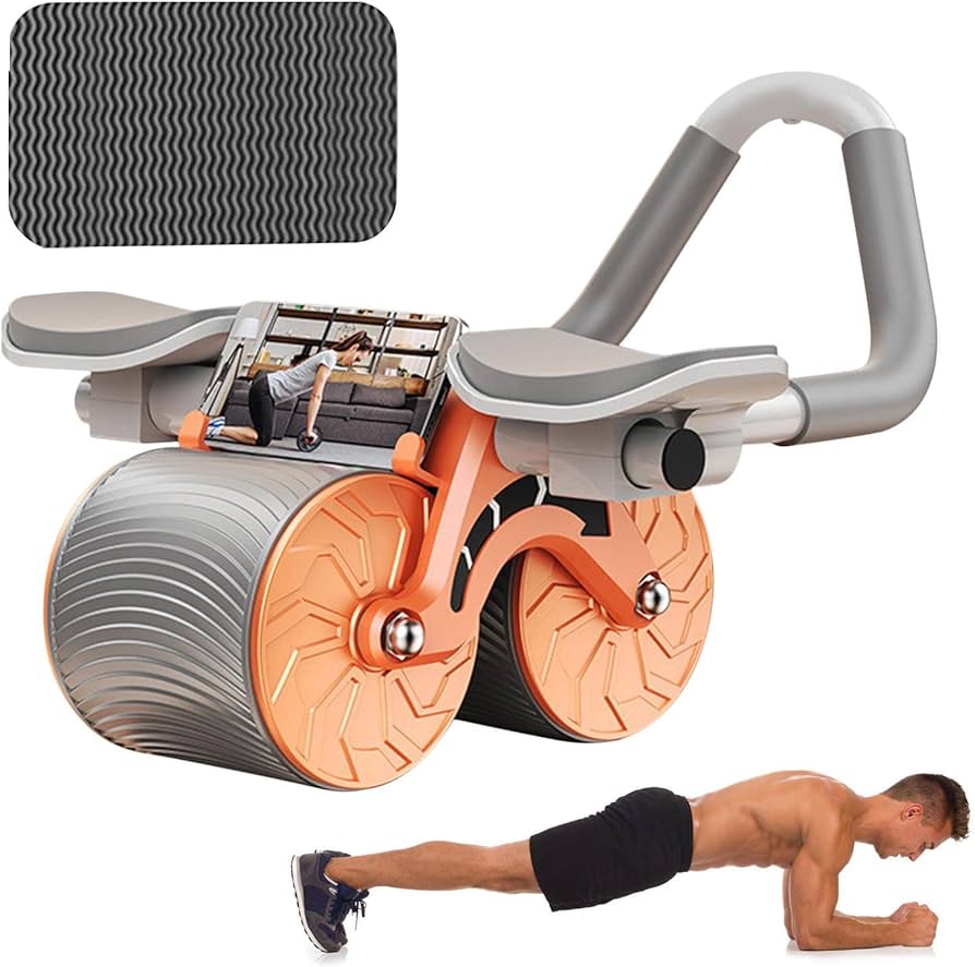 Automatic Rebound Abdominal Wheel Roller with Elbow Support