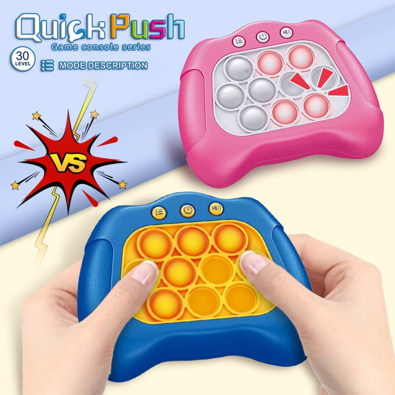 Electronic Quick Push Pop-It Sensory Puzzle Game Console